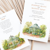 DENVER Botanische Gärten Woodland Mosaic Wedding Einladung