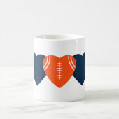 Denver Broncos Football Herzdesign Kaffeetasse (Mittel)