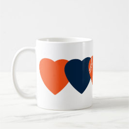 Denver Broncos Football Herzdesign Kaffeetasse