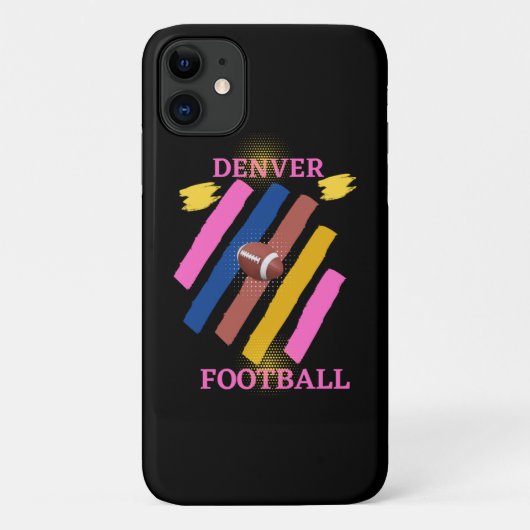 Denver Broncos und Football t Shirt Classic T-Shir Case-Mate iPhone Hülle (Rückseite)