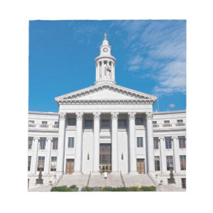 Denver City and Landkreis Gebäude Eintritt Notizblock