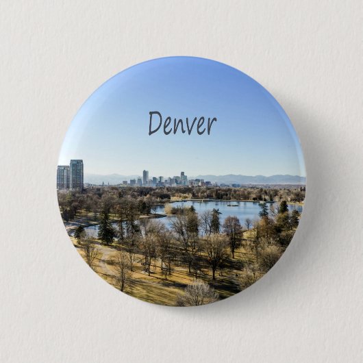 Denver City and Mountains Colorado Button (Vorderseite)