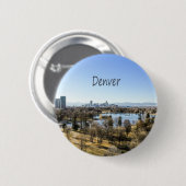 Denver City and Mountains Colorado Button (Vorne & Hinten)
