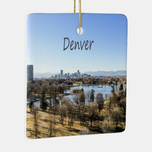 Denver City and Mountains Colorado Keramikornament (Rechts)