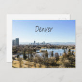 Denver City and Mountains Colorado Postkarte (Vorne/Hinten)