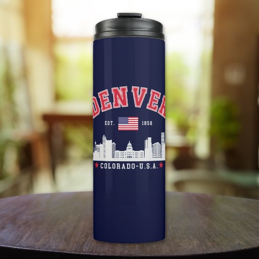 Denver City Horizon Graphic Thermosbecher