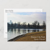Denver City Park, Denver, Colorado Postkarte (Vorne/Hinten)