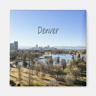 Denver City und Mountain Colorado Magnet