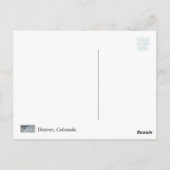 Denver Cityscape, Postkartenmalerei Postkarte (Rückseite)