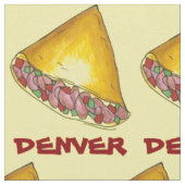 DENVER CO Colorado Omelet Ei Omelet Frühstück Stoff (Nahaufnahme)