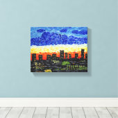 Denver, Co skyline Leinwanddruck (Insitu (Holzboden))
