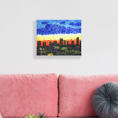 Denver, Co skyline Leinwanddruck (Insitu (Wohnzimmer))