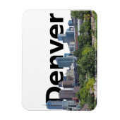 Denver CO Skyline mit Denver im Himmel Magnet (Vertikal)
