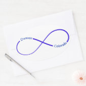 Denver CO Unendlichkeitsticker Ovaler Aufkleber (Umschlag)