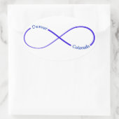 Denver CO Unendlichkeitsticker Ovaler Aufkleber (Tasche)