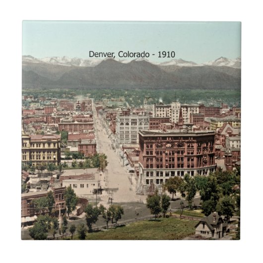 Denver, Colorado 1910, Fliese (Vorderseite)