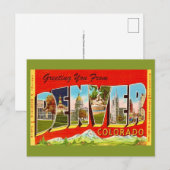 Denver Colorado alte Postkarte (Vorne/Hinten)