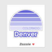 Denver Colorado Aufkleber (Blatt)