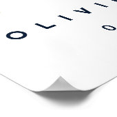 Denver Colorado Begrüßung der Skyline Poster (Ecke)