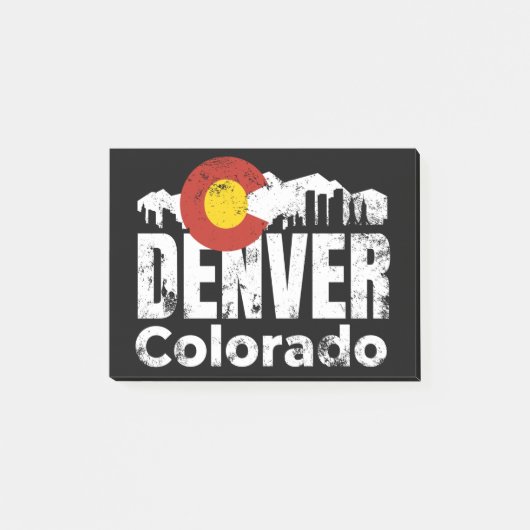 Denver Colorado Berge Post-it Klebezettel (Vorderseite)
