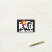 Denver Colorado Berge Post-it Klebezettel (Auf Schreibtisch)
