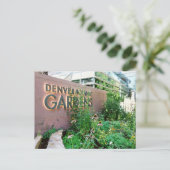 Denver Colorado Botanischer Garten Reisen Postkarte (Stehend Vorderseite)