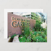 Denver Colorado Botanischer Garten Reisen Postkarte (Vorne/Hinten)