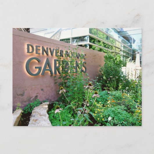 Denver Colorado Botanischer Garten Reisen Postkarte (Vorderseite)