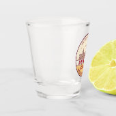 Denver Colorado City Skyline Emblem Schnapsglas (Links)