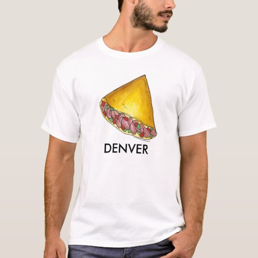 Denver Colorado CO Egg Omelet Omelet Frühstück T-Shirt (Vorderseite)