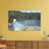 Denver, Colorado - Dam am Evergreen Lake View Leinwanddruck (Insitu (Wohnzimmer))