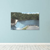 Denver, Colorado - Dam am Evergreen Lake View Leinwanddruck (Insitu (Holzboden))