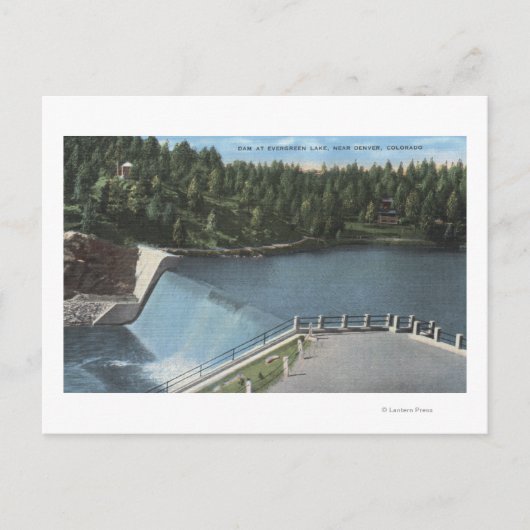 Denver, Colorado - Dam am Evergreen Lake View Postkarte (Vorderseite)