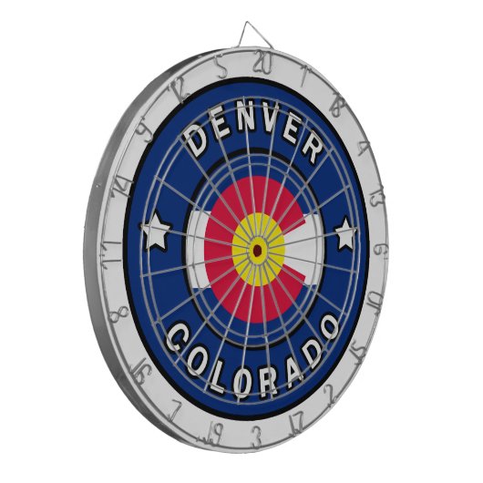 Denver Colorado Dartscheibe (Vorderseite Links)