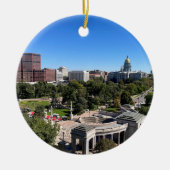 Denver Colorado Downtown State Capitol Keramik Ornament (Vorne)