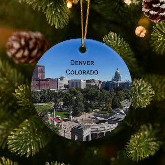 Denver Colorado Downtown State Capitol Personalisi Keramik Ornament