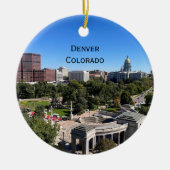 Denver Colorado Downtown State Capitol Personalize Keramik Ornament (Vorne)