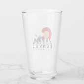 Denver Colorado Flag Camping Wandern Souvenirs 80e Glas (Rückseite)