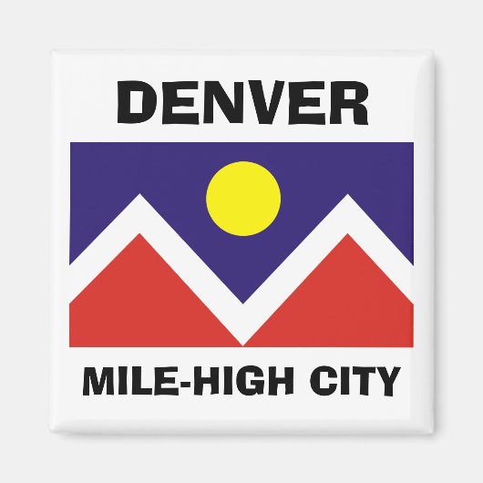 Denver, Colorado Flag Magnet (Vorne)
