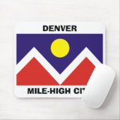 Denver, Colorado Flag Mousepad (Mit Mouse)