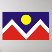 Denver, Colorado Flag Poster (Vorne)