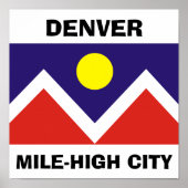 Denver, Colorado Flag Poster (Vorne)