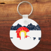 Denver Colorado Flag Schlüsselanhänger (Vorderseite)
