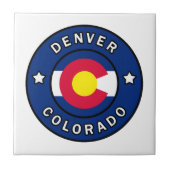 Denver Colorado Fliese (Vorderseite)