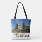 Denver, Colorado Gold domed Hauptstadt Gebäude Tasche (Rückseite)