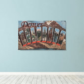 Denver, Colorado - Große Buchstabenszenen Leinwanddruck (Insitu (Holzboden))