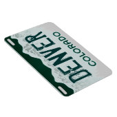 Denver Colorado grüner Nummernschildmagnet Magnet (Rechte Seite)