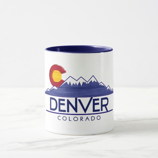 Denver Colorado Holzberge Tasse (Zentrum)