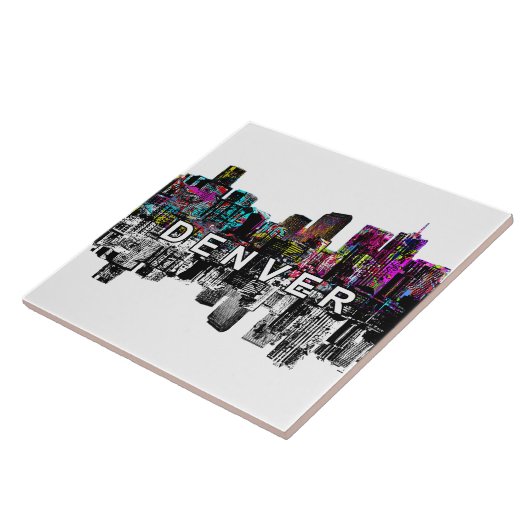Denver, Colorado in Graffiti Fliese (Seite)