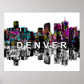 Denver, Colorado in Graffiti Poster (Vorne)